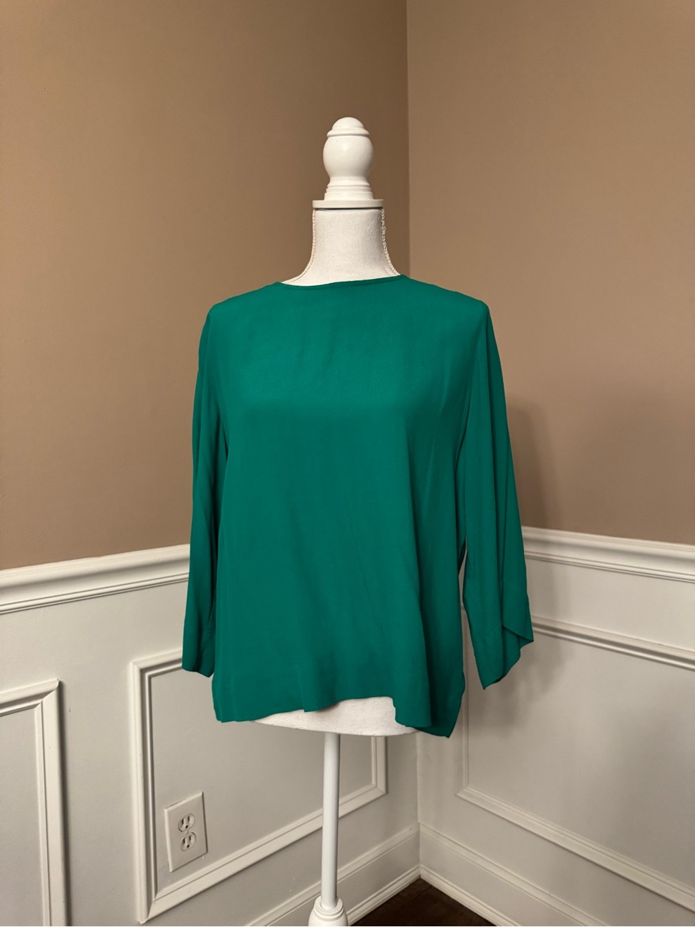 Sam & Lavi Teal Boatneck Blouse